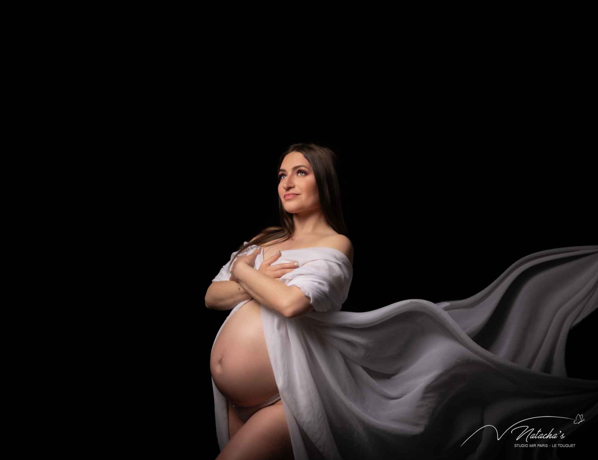 Séance photo femme enceinte au Touquet Paris Plage