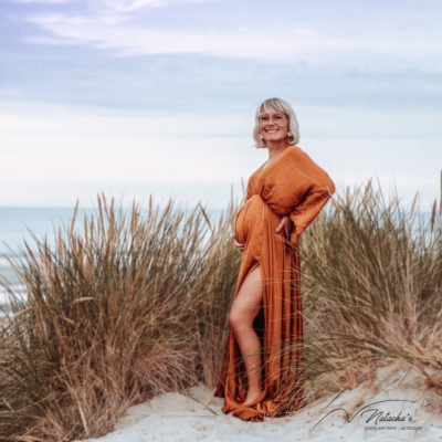 Shooting photos grossesse sur la plage du Touquet