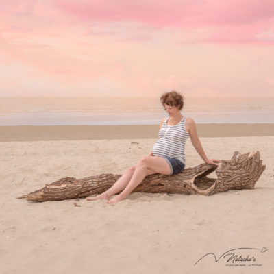 Photographe grossesse sur la plage du Touquet
