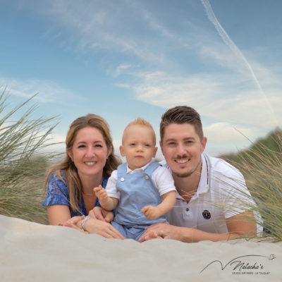 Séance photos en famille sur le plage du Touquet