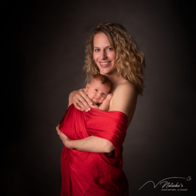 Photographe bébé en famille en studio au Touquet