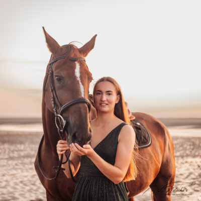 Photographe d&rsquo;une cavalière et son cheval au Touquet