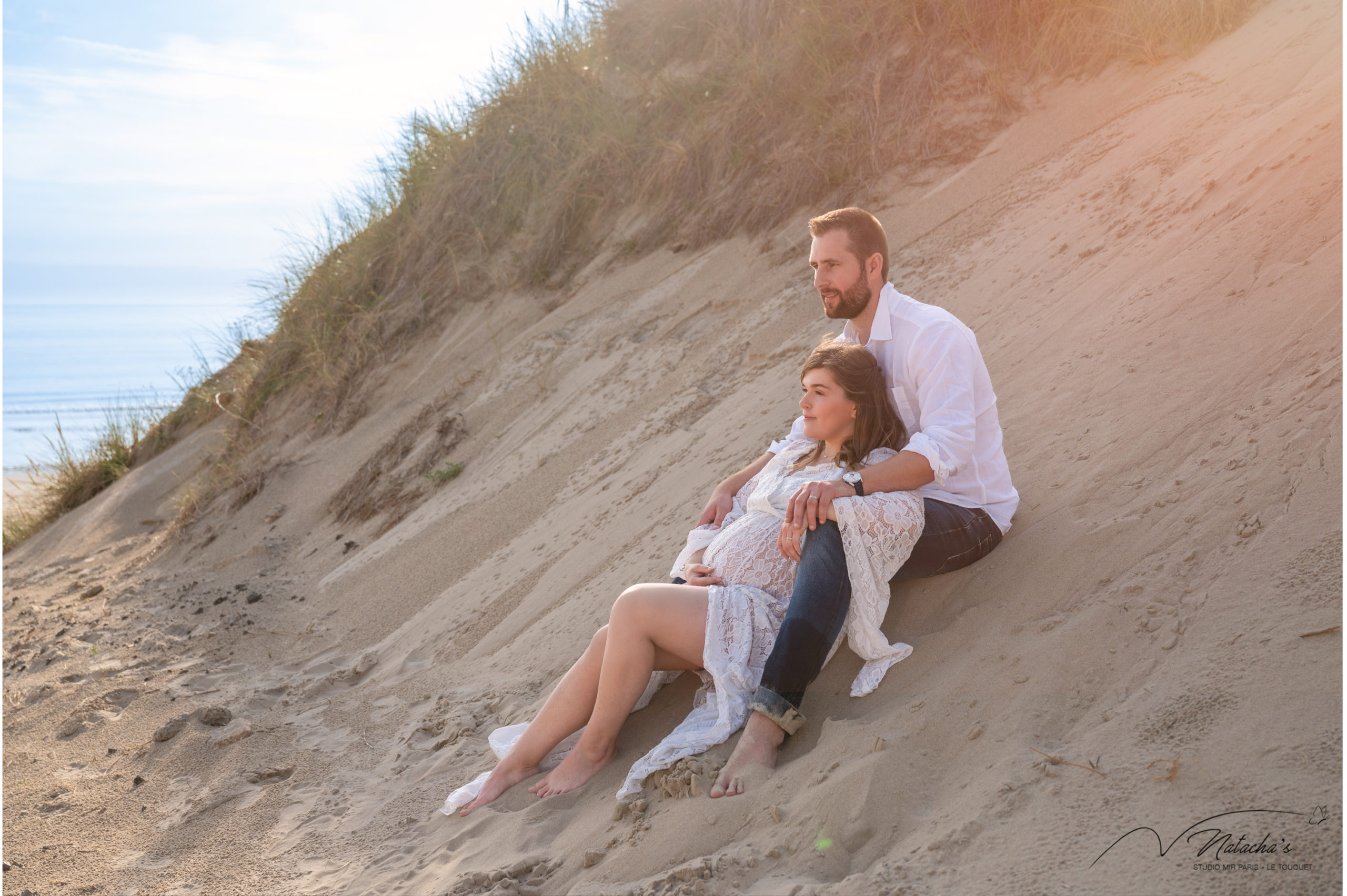 Photographe grossesse sur la plage du Touquet (62)