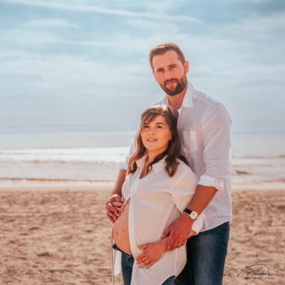 Photographe grossesse sur la plage du Touquet (62)