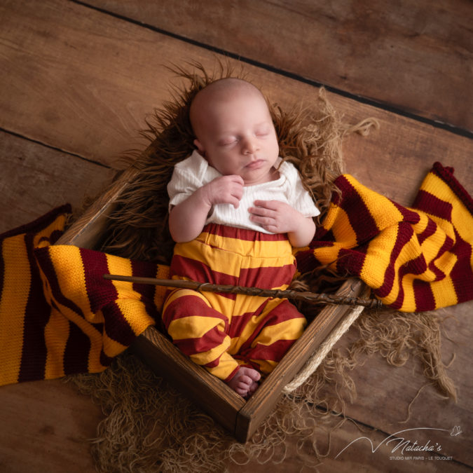 Séance photo nouveau-né Harry Potter au Touquet 