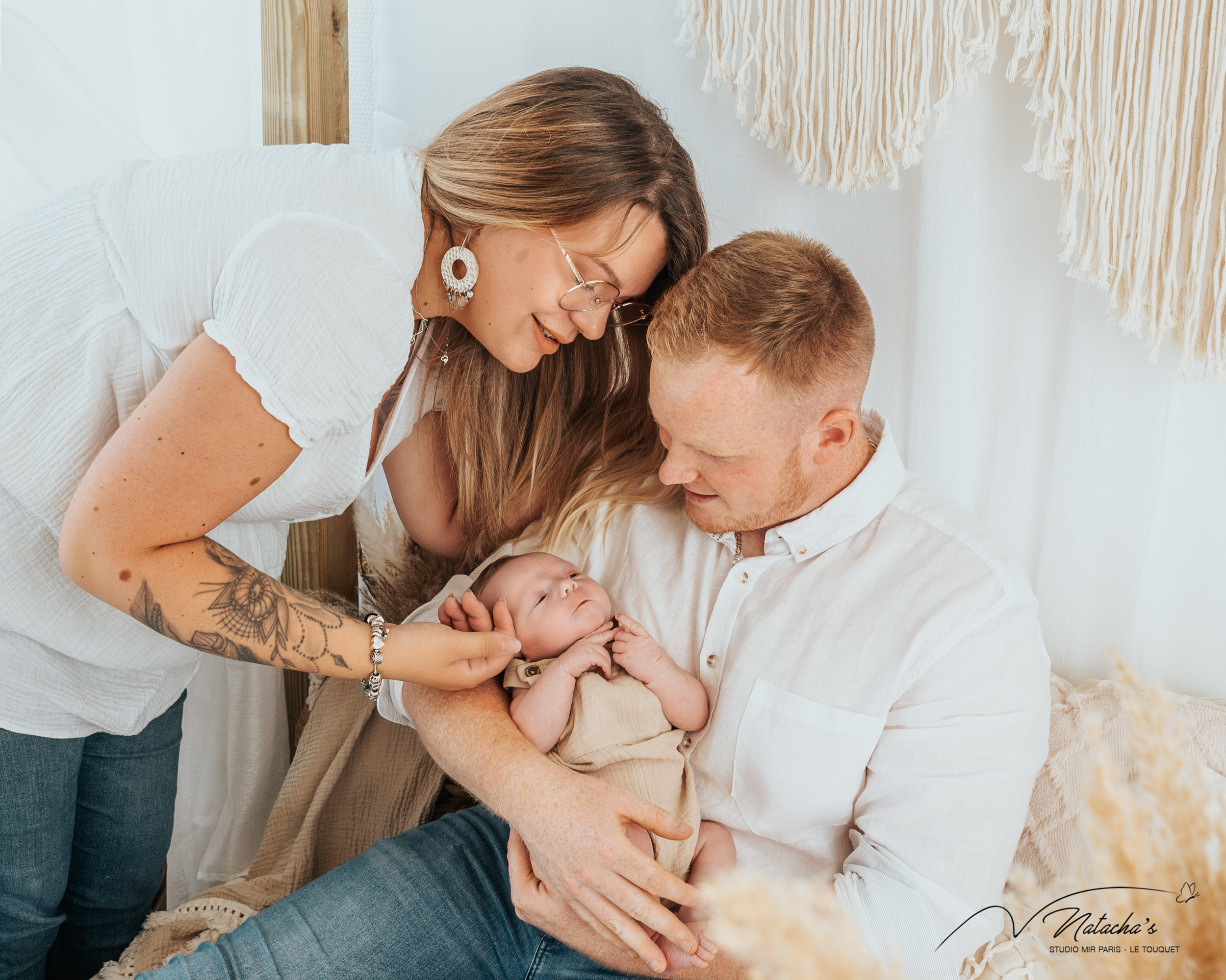 Photographe au touquet pour un shooting naissance en studio