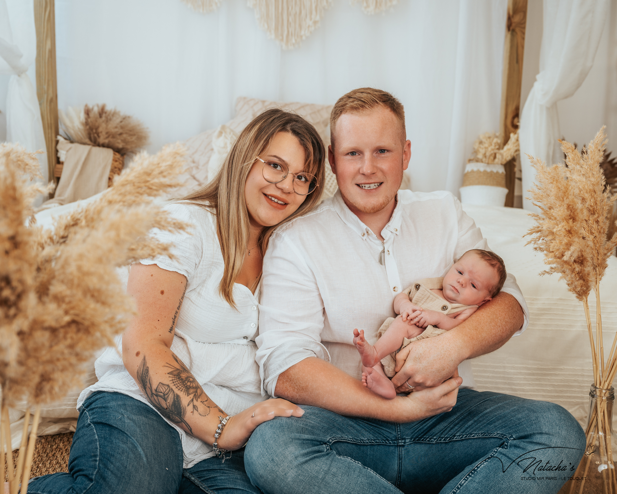 Photographe au touquet pour un shooting naissance en studio