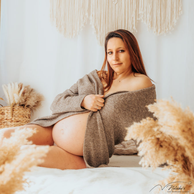 Photographe grossesse naturel au Touquet