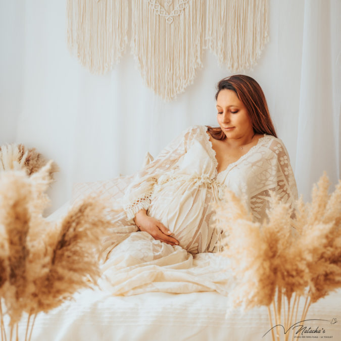 Photographe grossesse bohème au Touquet