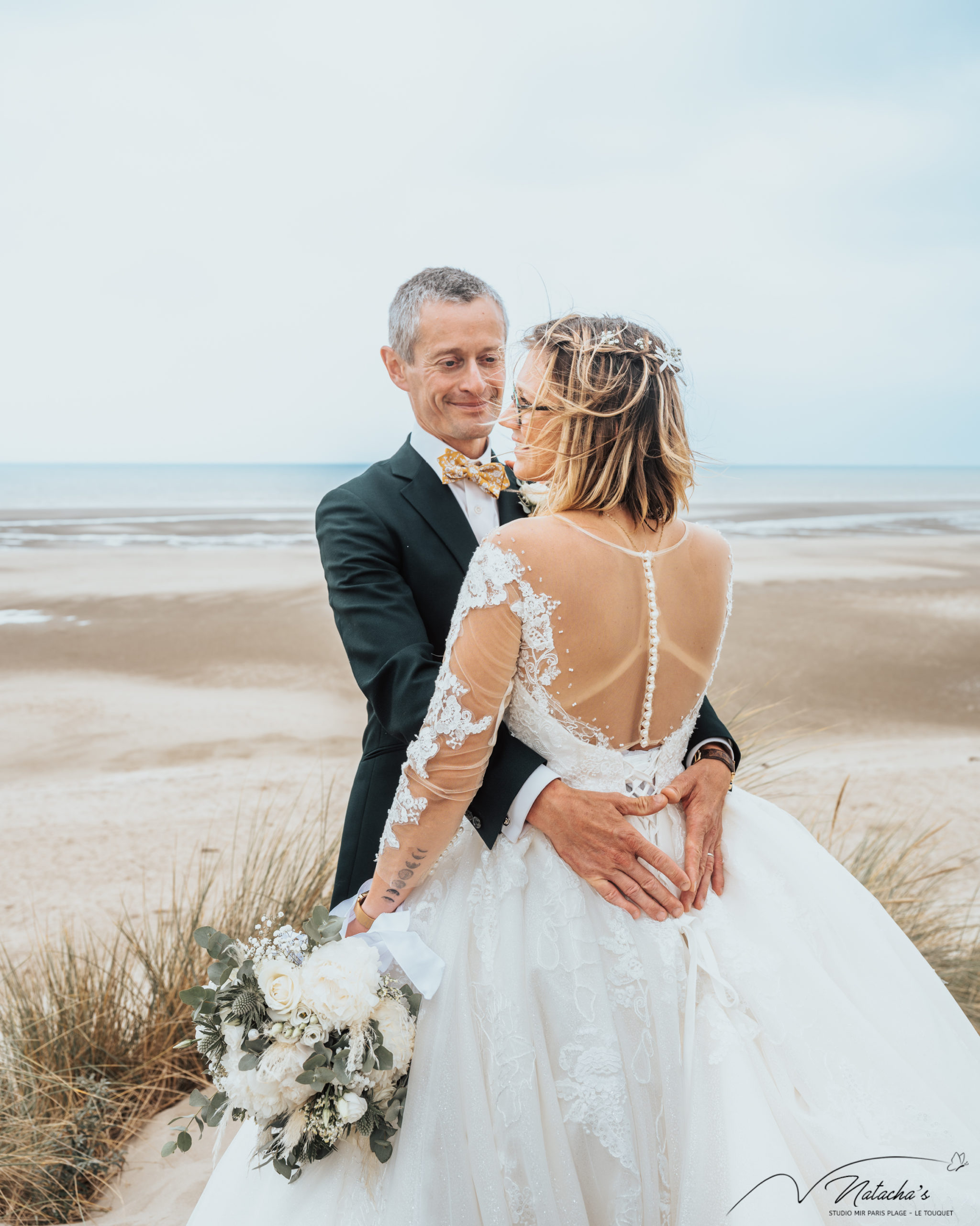 Photographe de mariage sur la plage au Touquet