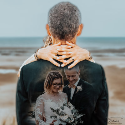 Photographe de mariage sur la plage au Touquet