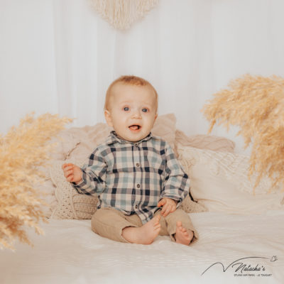 Photographe famille en studio bohème au Touquet