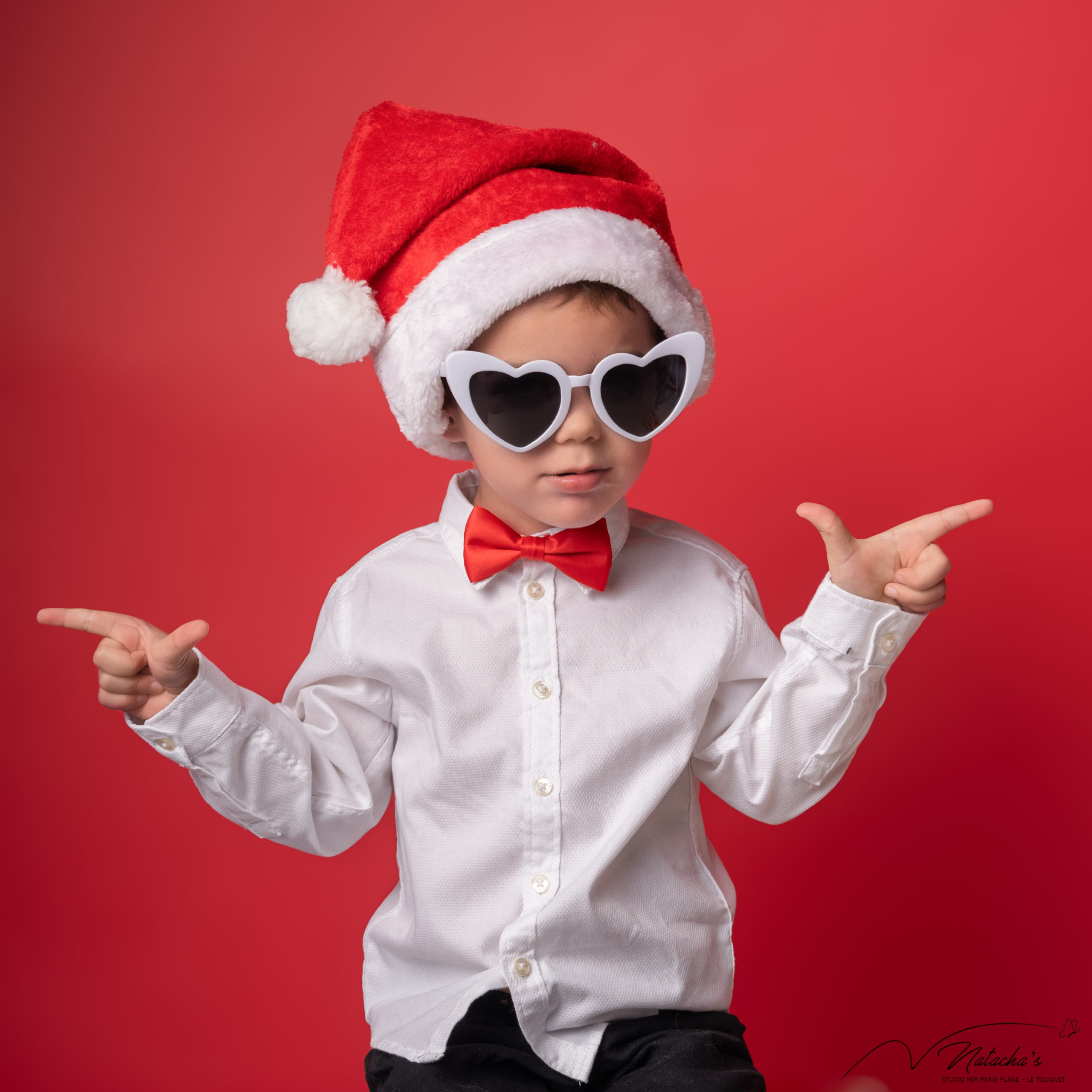 Photographe au Touquet pour un shooting Noël entre frères