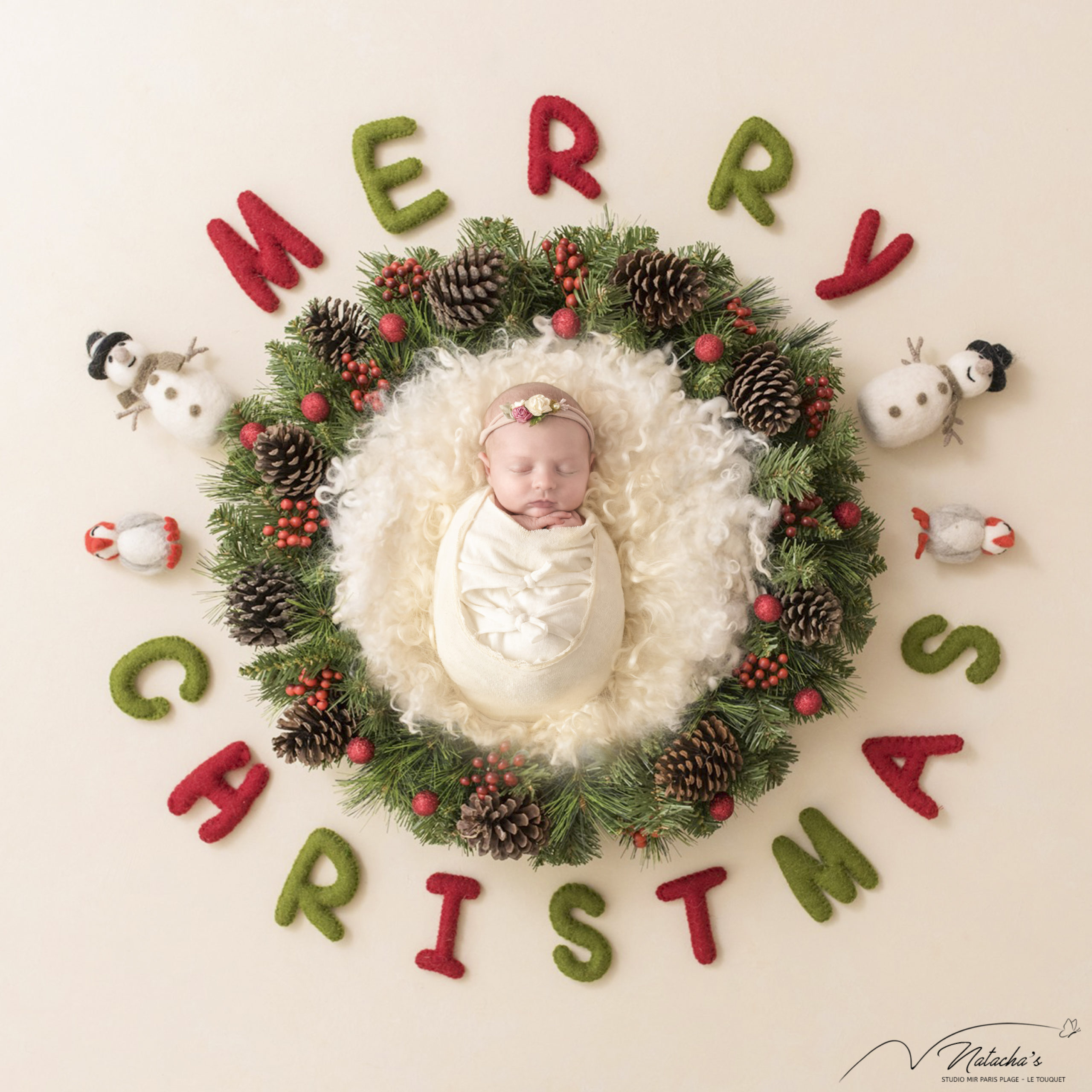 Photographe naissance à Noël au Touquet