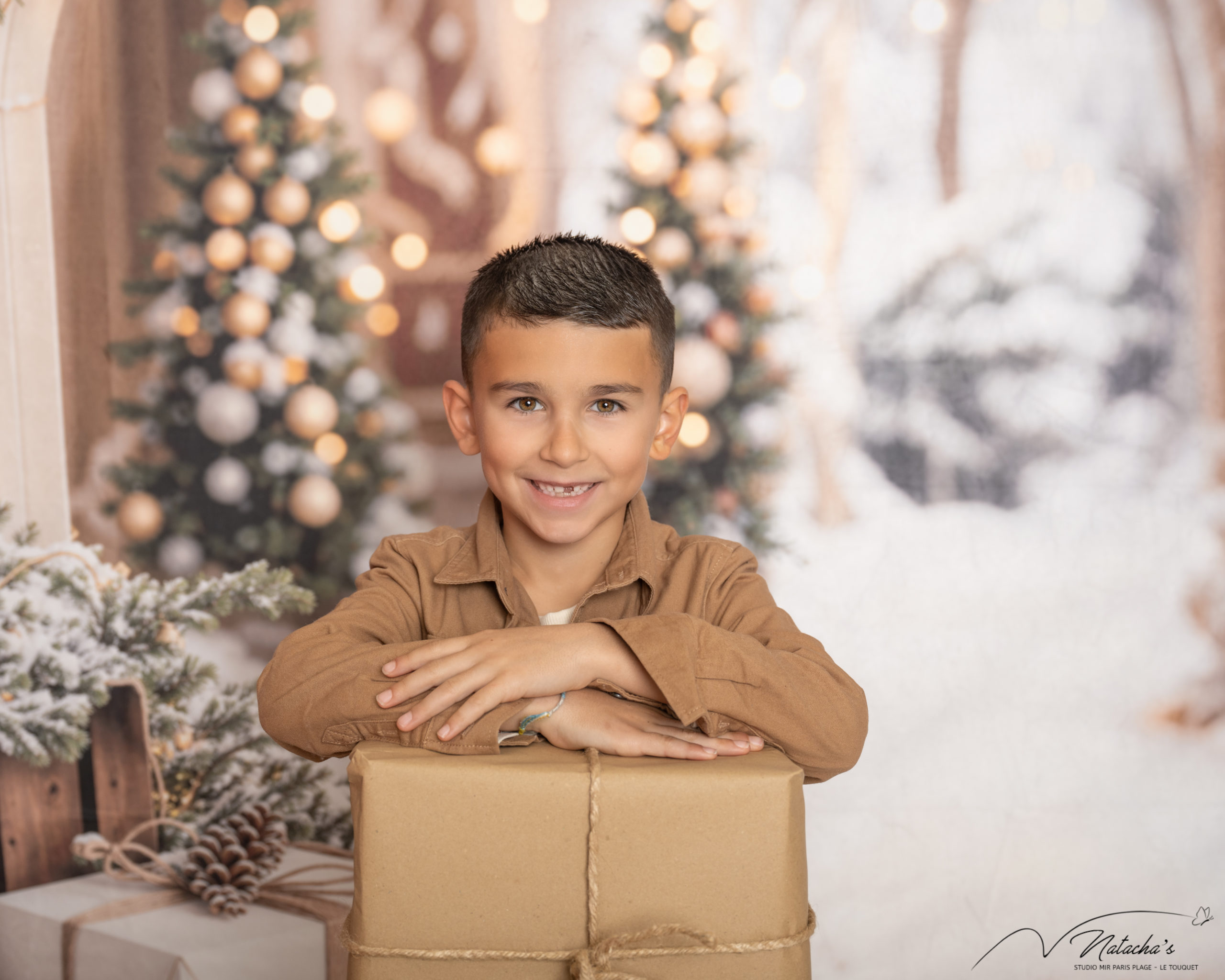 Photos de Noël en studio au Touquet