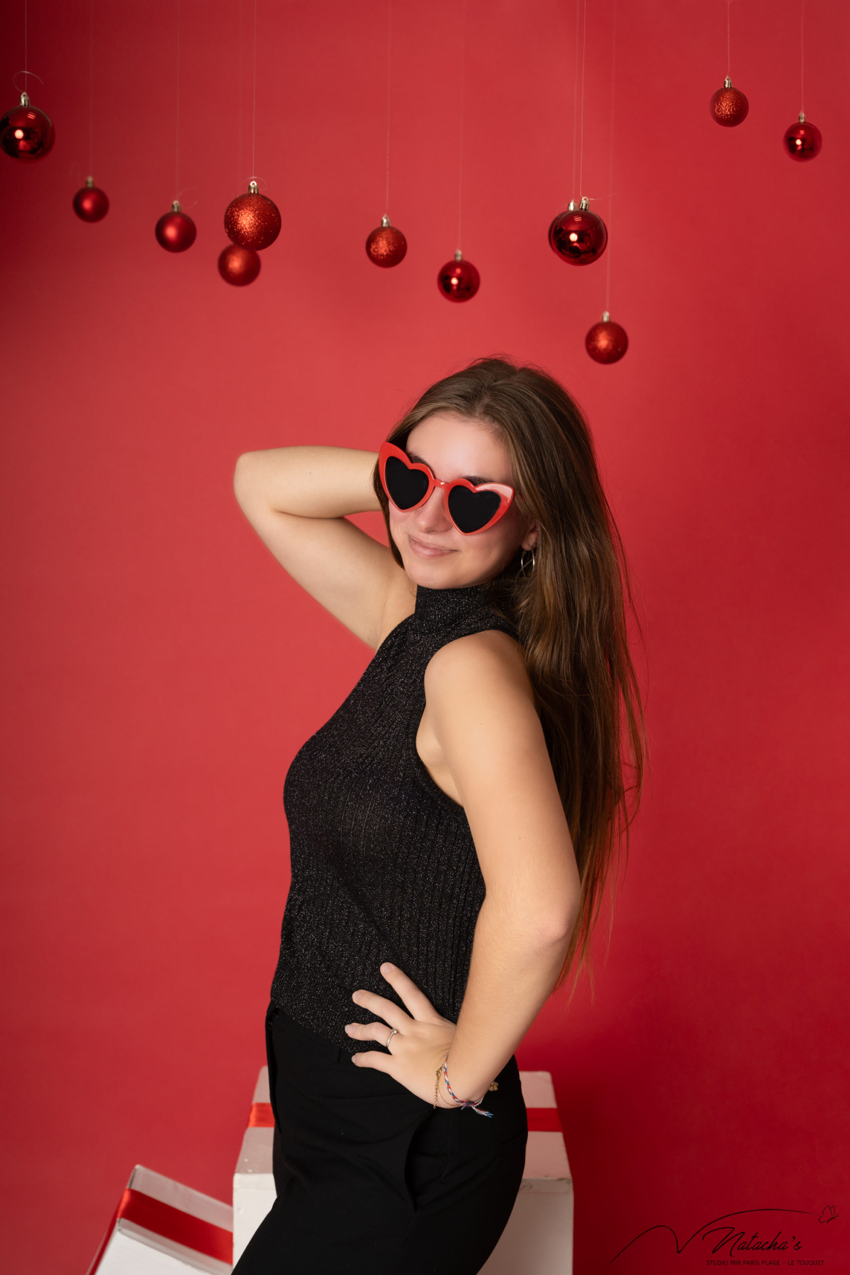Séance photos Noël pour ado au Touquet