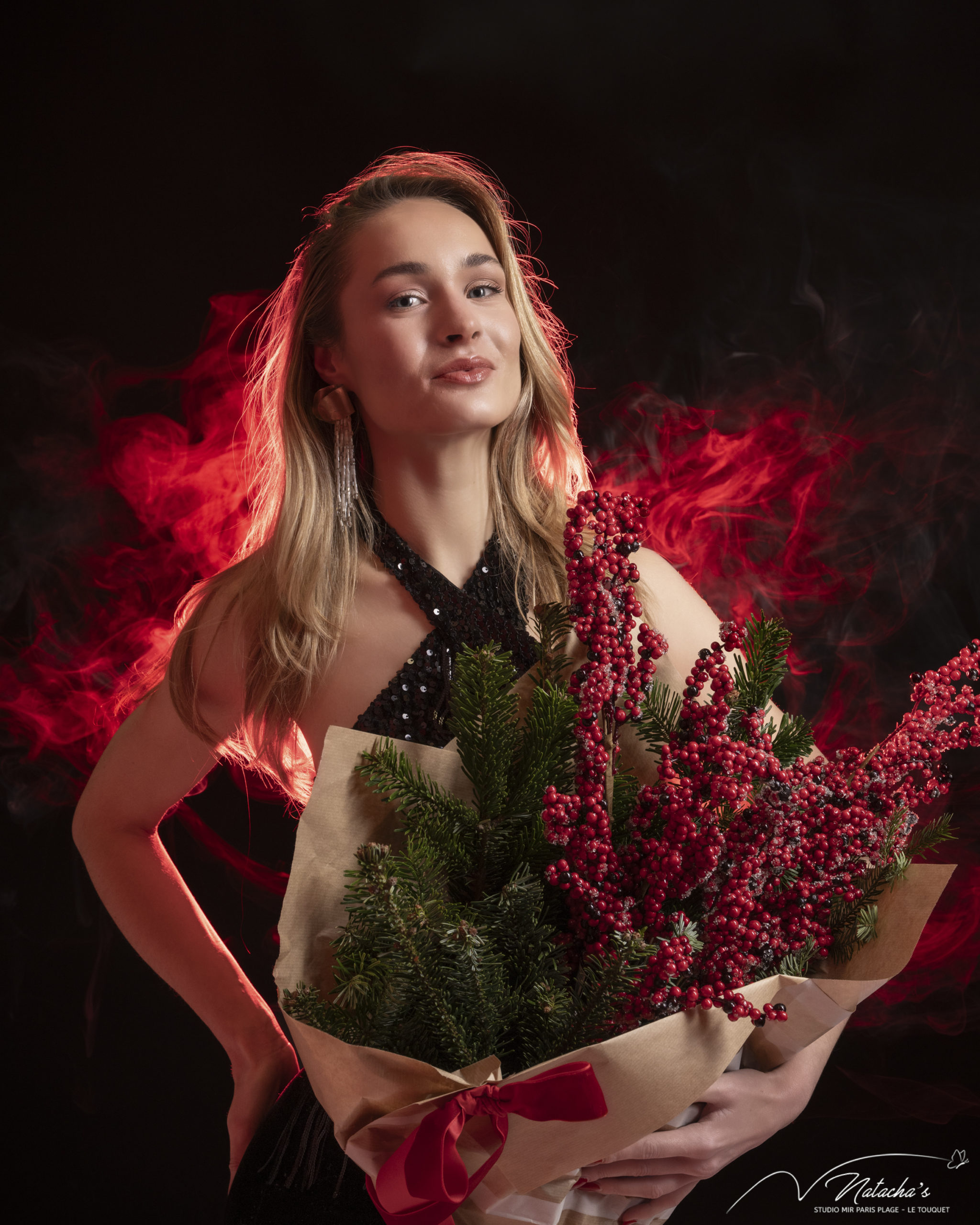 Shooting avec fumée pour femme au Touquet