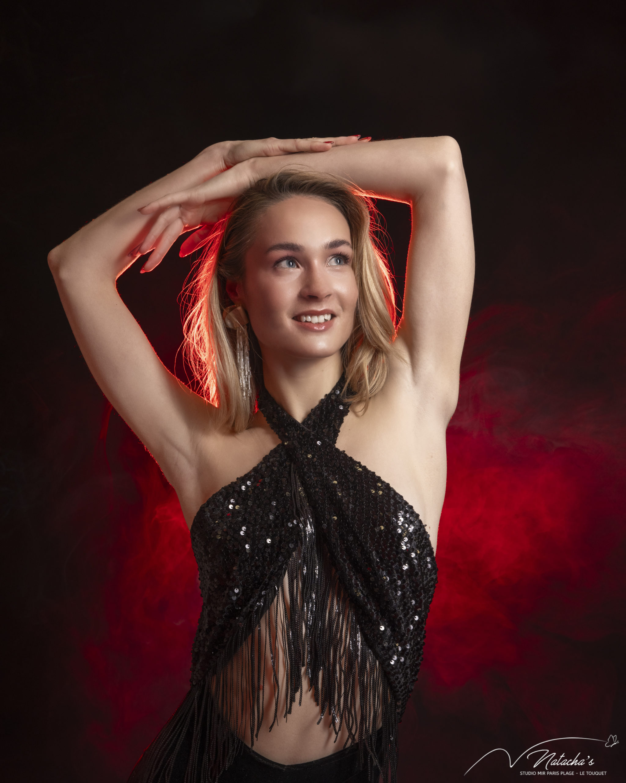 Shooting avec fumée pour femme au Touquet