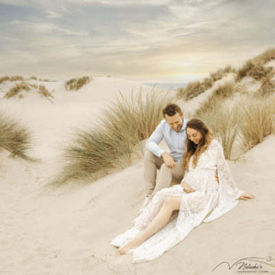 Photographe grossesse sur la plage au Touquet