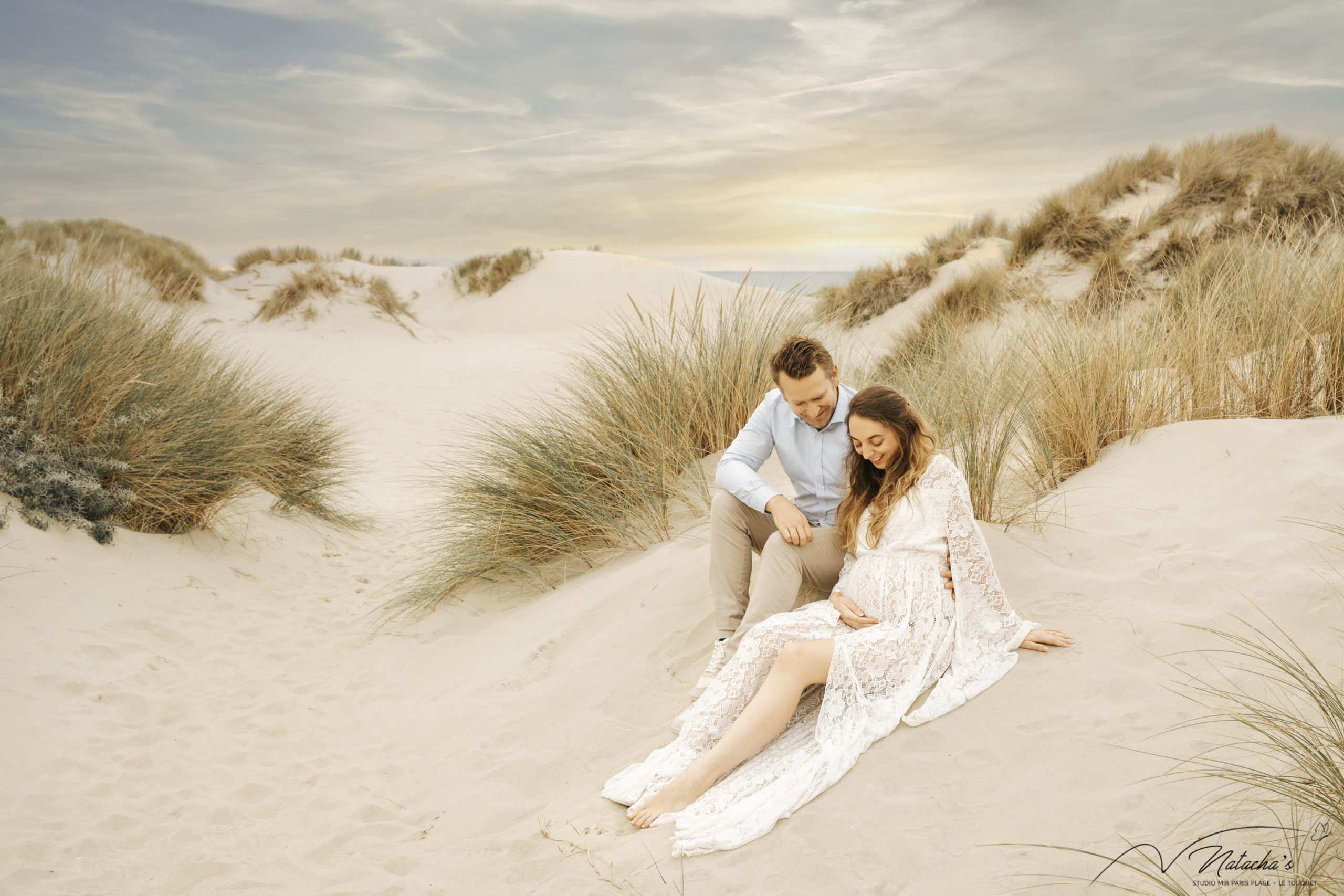 Photographe grossesse sur la plage au Touquet