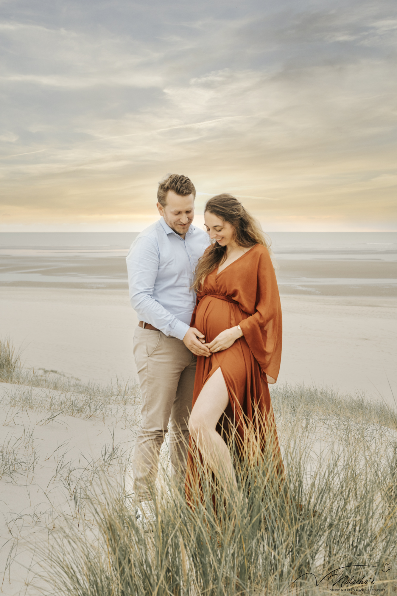 Photographe grossesse sur la plage du Touquet