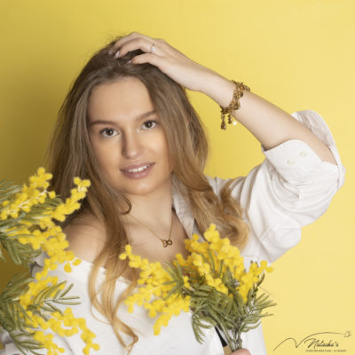 Portrait de femme: un air de printemps au Touquet