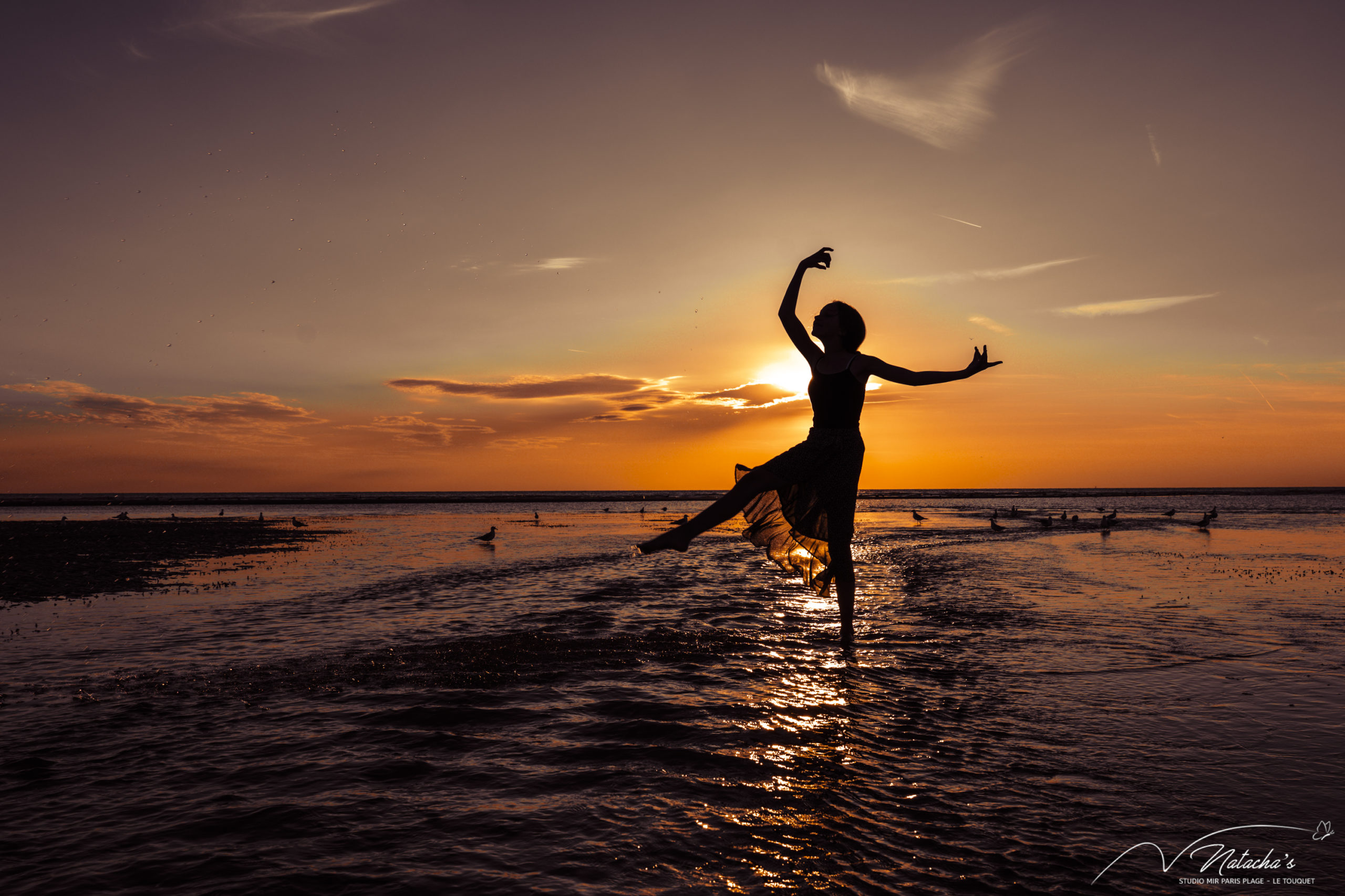 Shooting danse sur la plage du Touquet