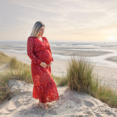 Shooting grossesse sur la plage du Touquet