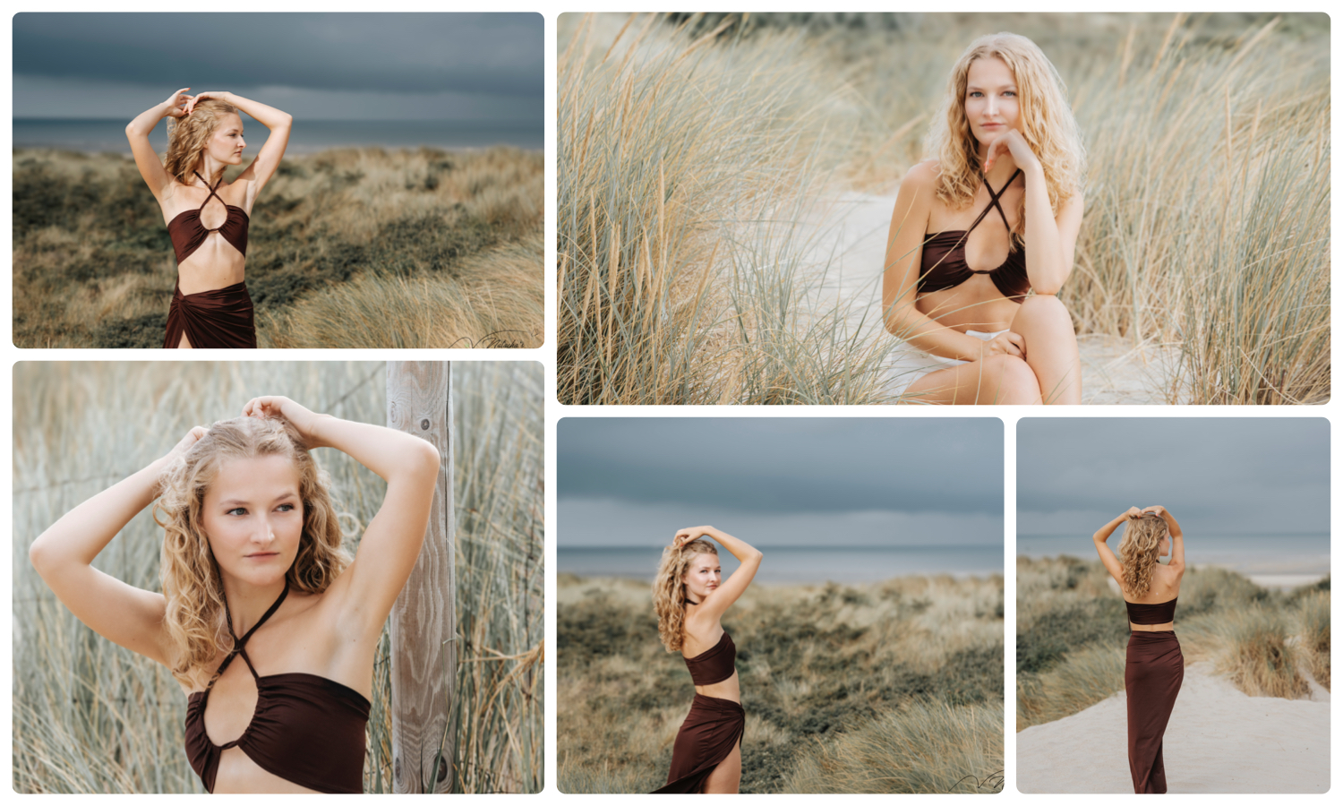 Portrait de femme dans les dunes du Touquet