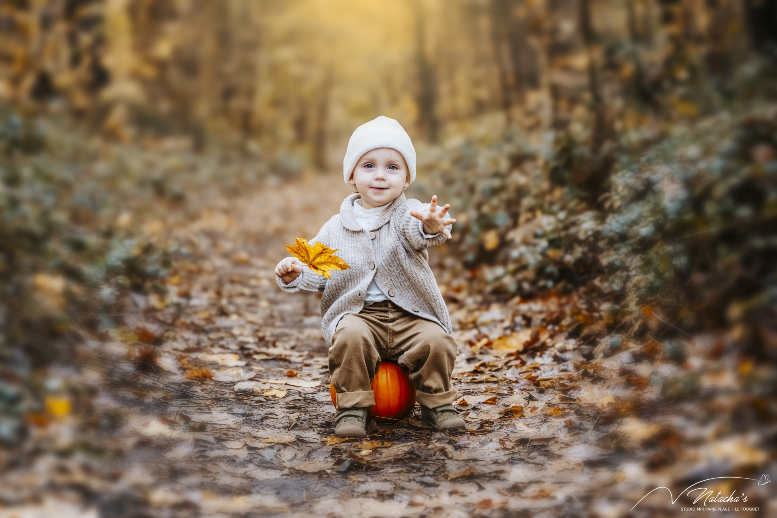 Photos bébé extérieur dans la forêt du Touquet