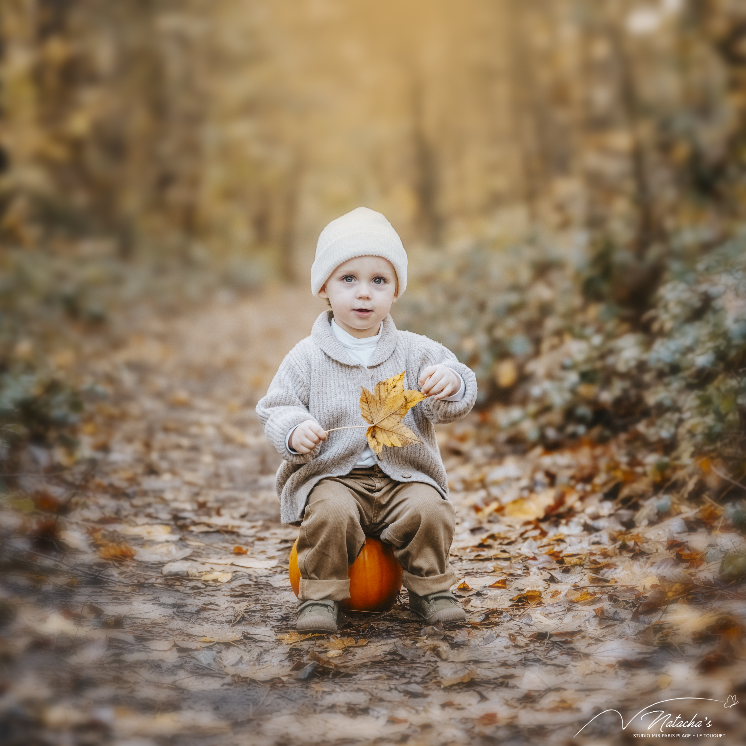 Photos bébé extérieur dans la forêt du Touquet
