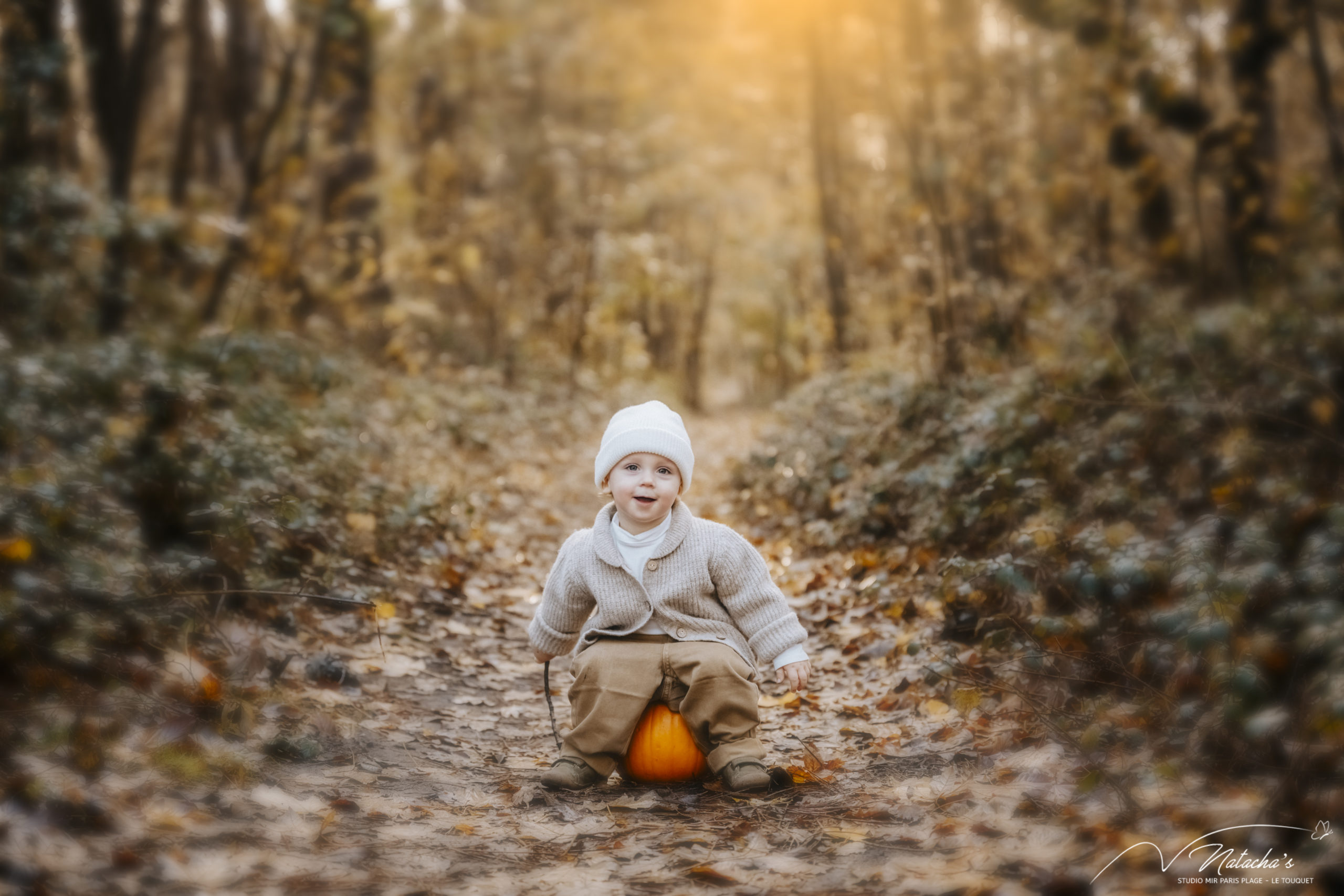 Photos bébé extérieur dans la forêt du Touquet