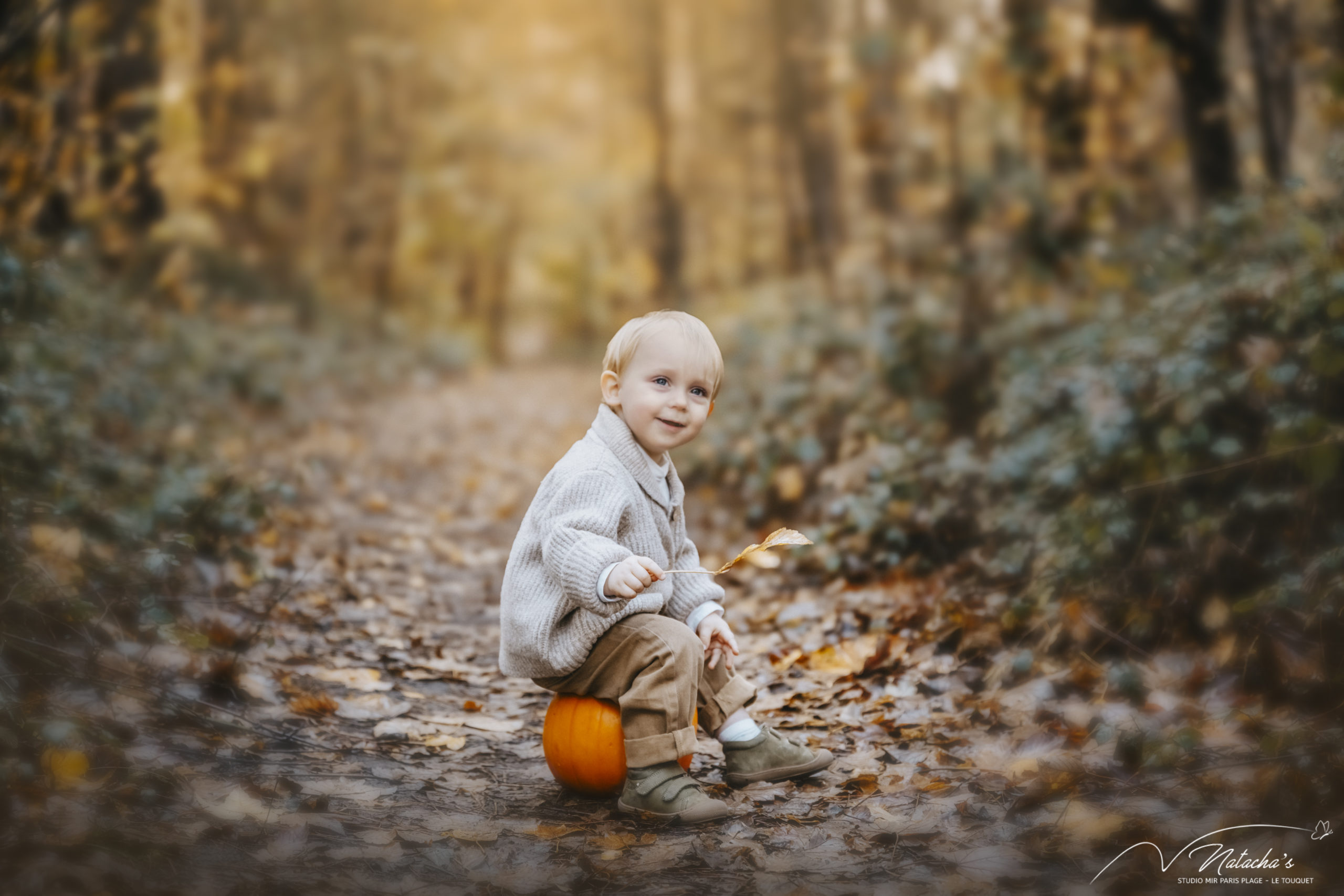 Photos bébé extérieur dans la forêt du Touquet